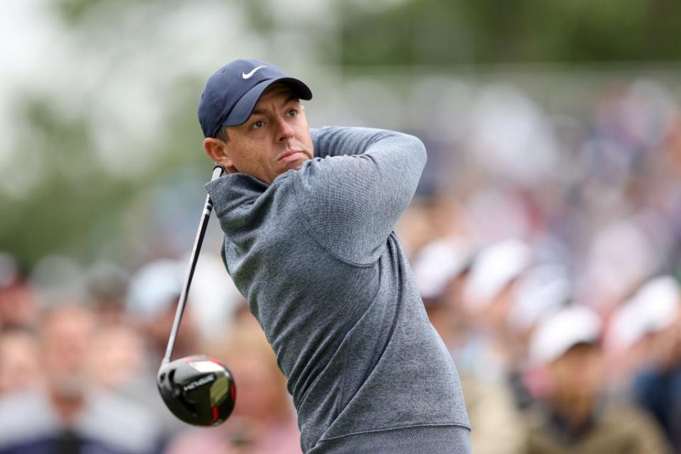 McIlroy started to fall away after a double bogey at the sixth hole   (Getty Images)