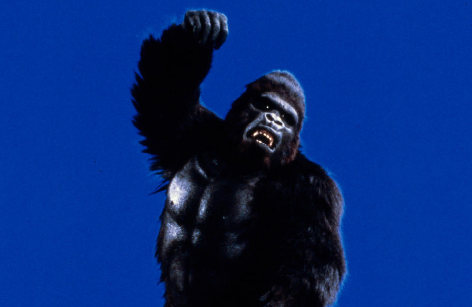 ‘King Kong’ received a sequel a decade later, with John Guillermin at the helm of the franchise. The movie, which stars Linda Hamilton, Brian Derwin and Peter Elliott, picks up from the first picture, with the great ape being awakened by a giant female gorilla. Kong then rampages through New York City with his new mate, only to finally kick the bucket by the end of the movie. Despite his demise, the picture ends with the female ape and Kong’s offspring escaping the metropolis to the Borneo jungle, implying that more entries into this version of the franchise were on the way. However, ‘King Kong Lives’ bombed at the box office in the U.S., only making $4.7 million, and so those plans were put to bed.