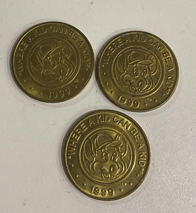 Chuck E. Cheese tokens