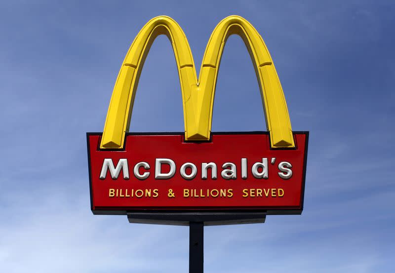 FILE PHOTO: A McDonald's restaurant sign is seen in San Diego, California