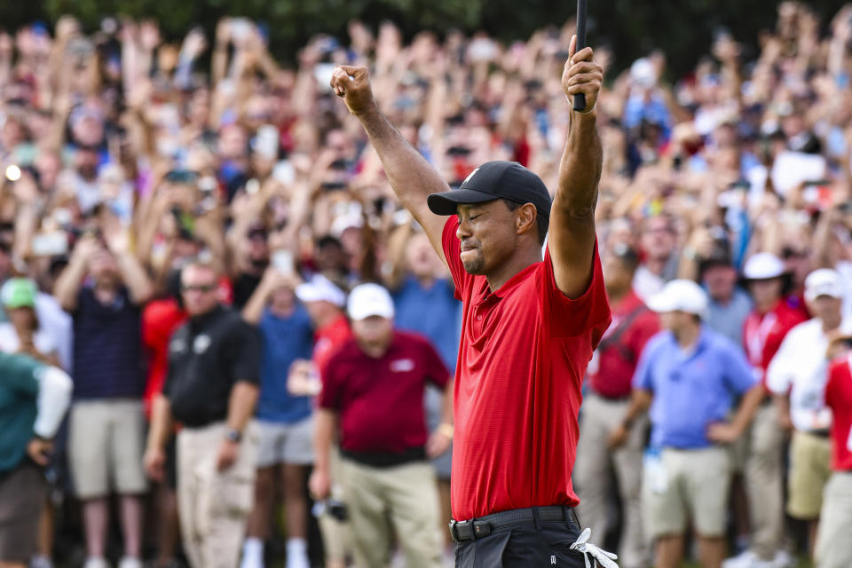 Tiger Woods’ TOUR Championship win was a huge hit for broadcasters. (Photo by Keyur Khamar/PGA TOUR)