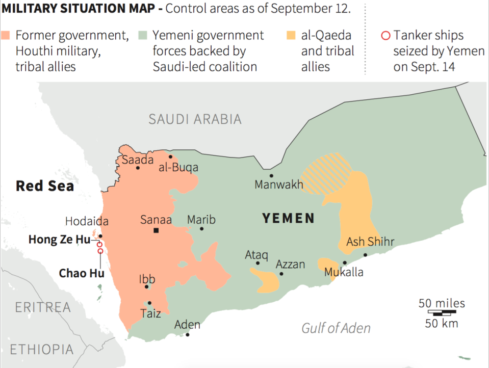 Yemen map