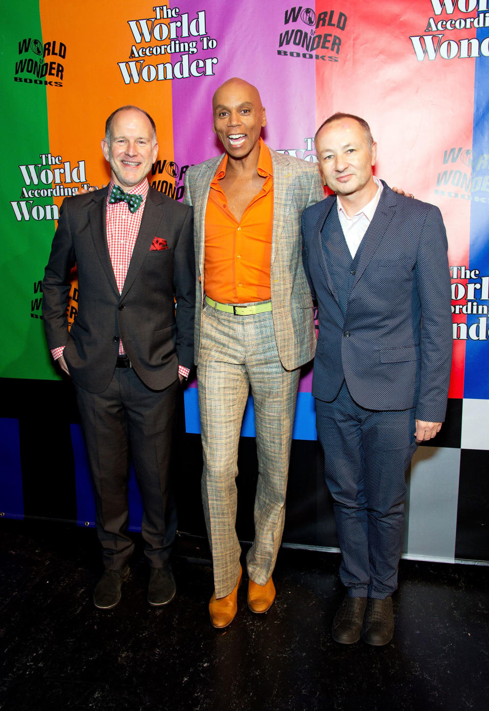 (From left)&nbsp;Barbato, RuPaul Charles and Bailey, the forces behind the fierceness. (Photo: Amanda Edwards / Getty Images)