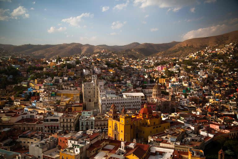 Vista de la ciudad de Guanajuato