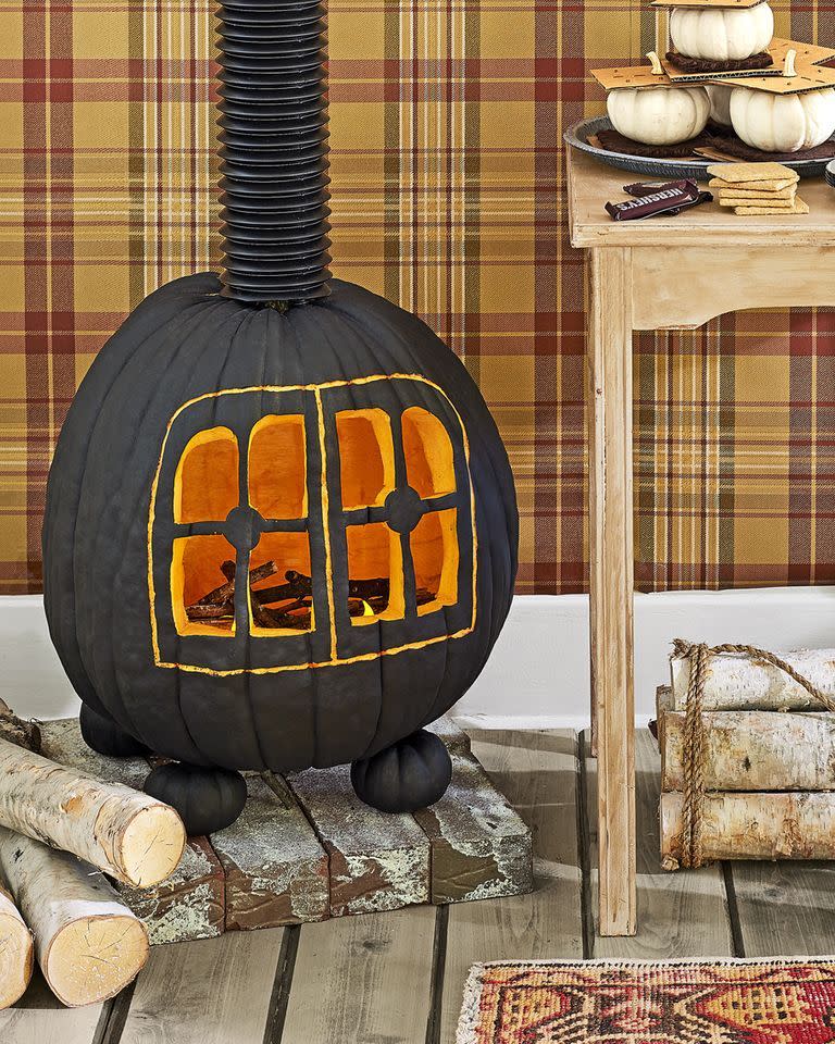 Wood-Burning Pumpkin Stove