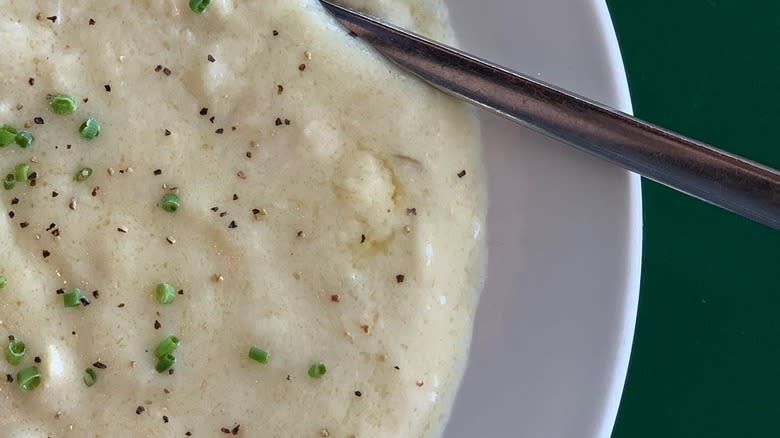 Clam chowder at Lobster Pot, Provincetown