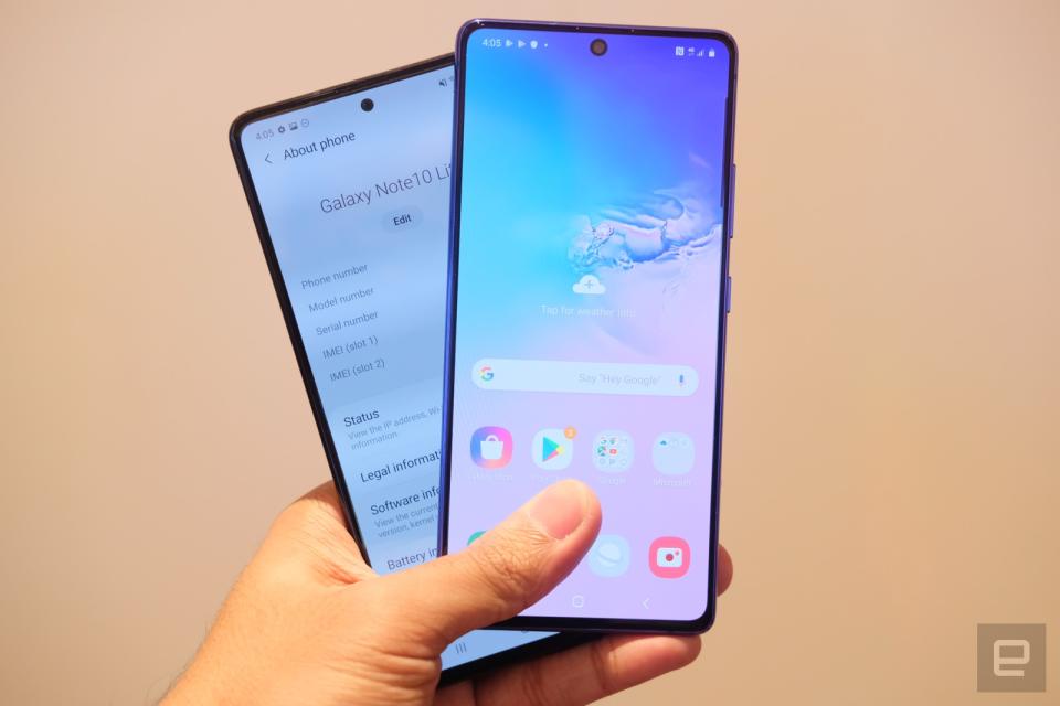 Samsung Galaxy S10 Lite hands-on