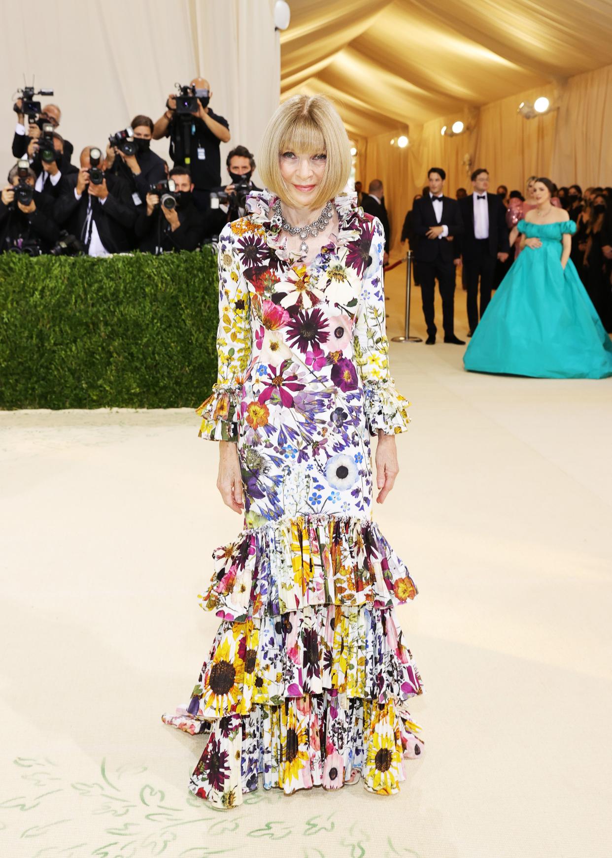 Anna Wintour attends The 2021 Met Gala Celebrating In America: A Lexicon Of Fashion at Metropolitan Museum of Art on Sept. 13, 2021 in New York.