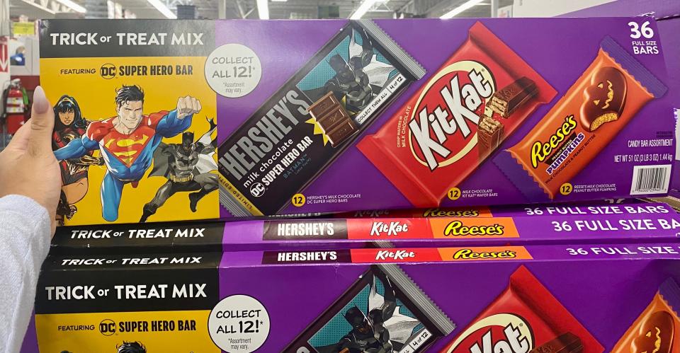 Hershey's Superhero variety pack at Sam's Club.