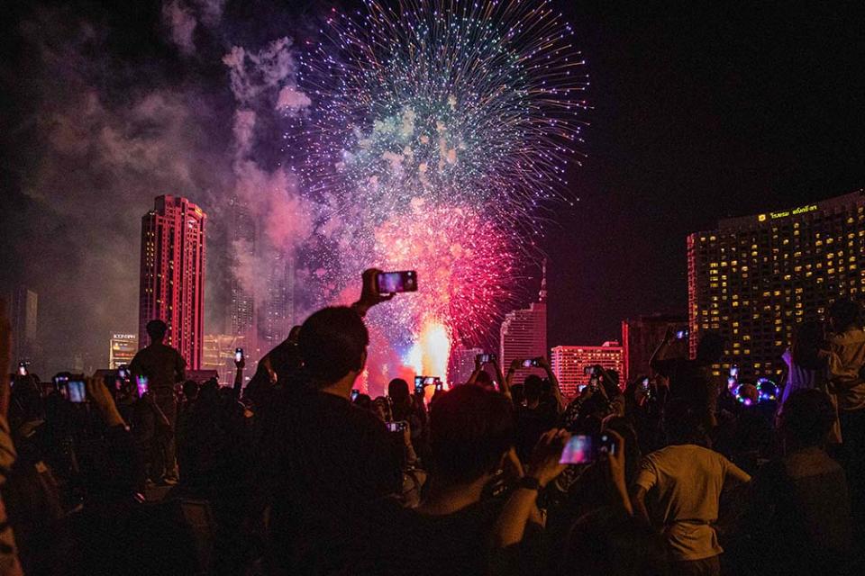 暹羅天地跨年煙火秀（Photo by Lauren DeCicca, Image Source : Getty Editorial）