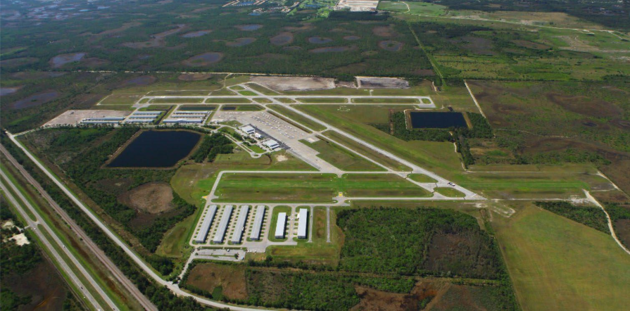 Aerial picture of North County Airport, near Palm Beach Gardens. FAA has been called on review a plan to divert smaller planes from Palm Beach International Airport to North County to help reduce congestion at PBI.