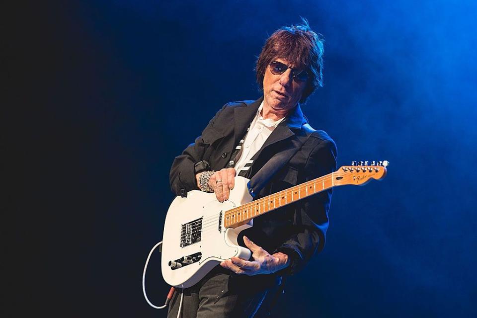 guitarist jeff beck performs in concert