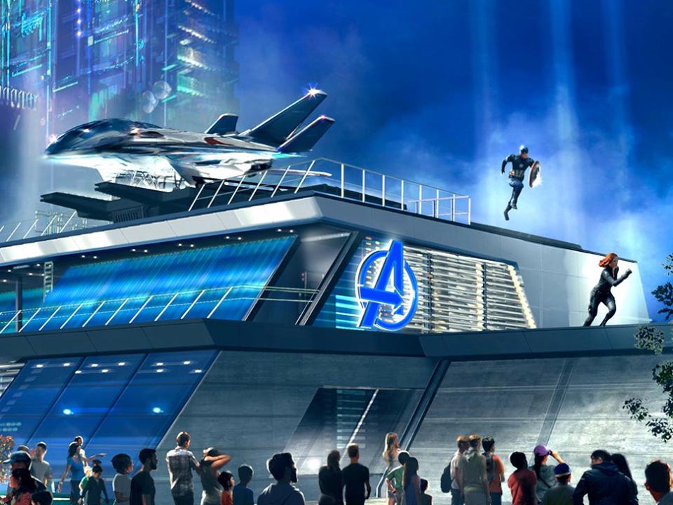 avengers campus quinjet