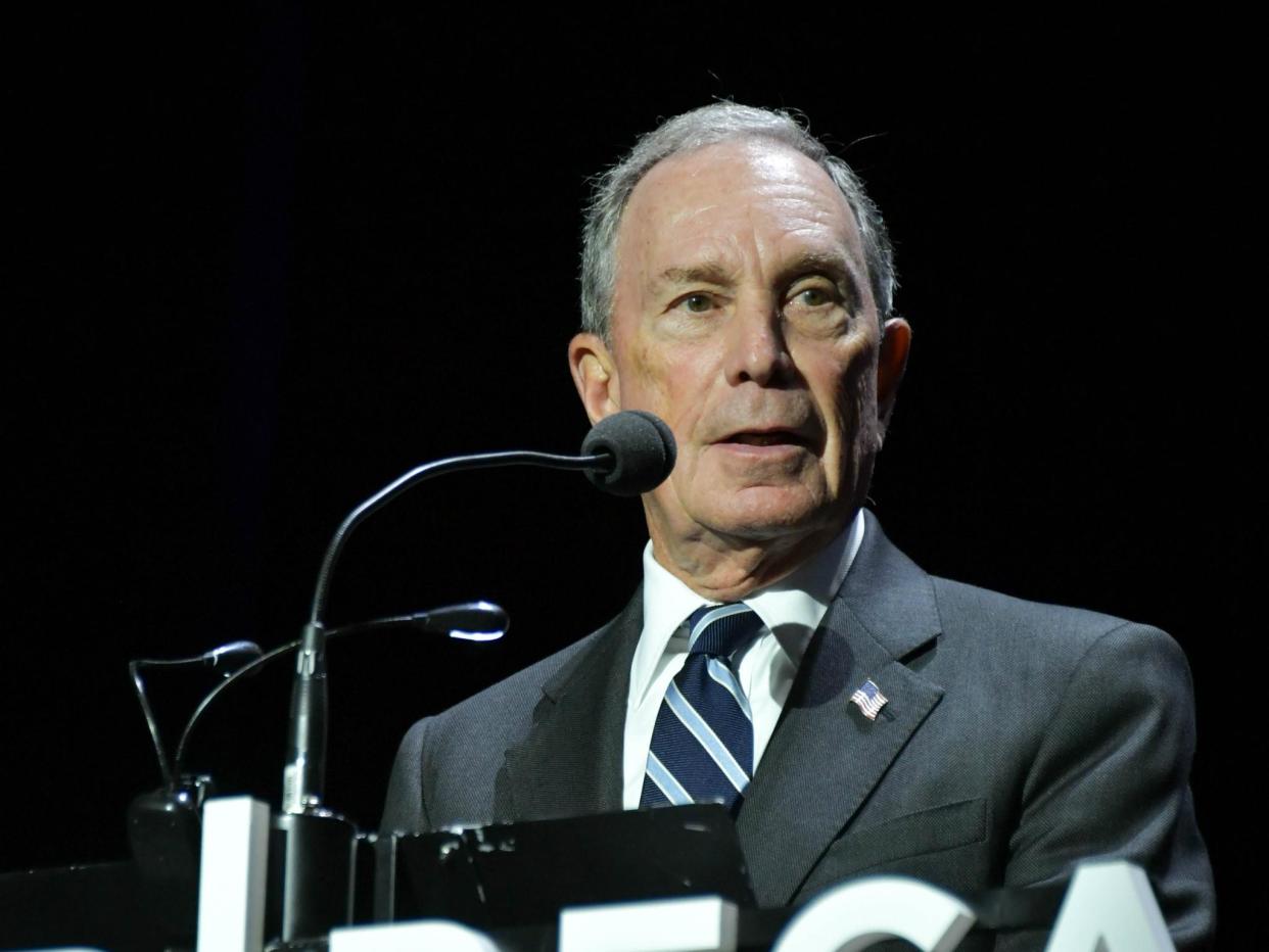 Former New York City Mayor Mike Bloomberg says Donald Trump's denial of climate change makes the US look 'foolish': Mike Coppola/Getty Images for Tribeca Film Festival