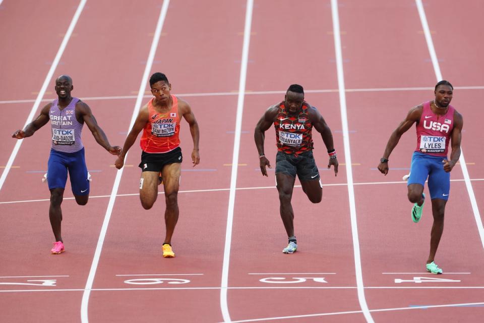 Amo-Dadzie (left) is targeting the Olympics (Getty Images)