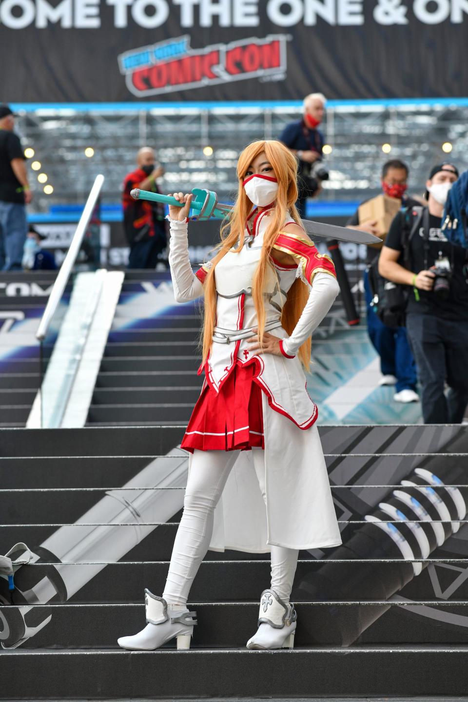 "Sword Art Online" ist Manga und Computerspiel zugleich - und eine Cosplay-Steilvorlage. (Bild: 2021 Getty Images/Craig Barritt)