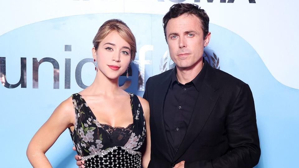 Caylee Cowan and Casey Affleck attend the photocall at the LuisaViaRoma for Unicef event at La Certosa di San Giacomo on July 30th in Capri, Italy