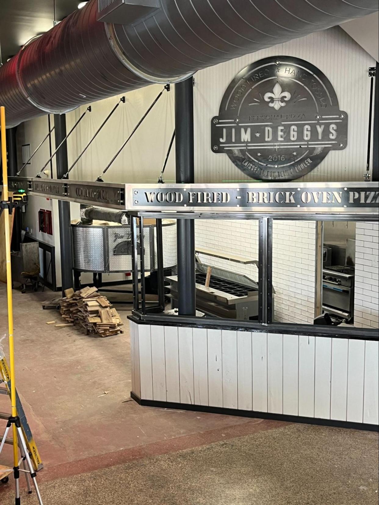 Renovations are underway for Jim Deggys Brick Oven Pizza and Brewery in Lafayette. There are plans to have a soft open in the coming weeks. The restaurant will have pizza, beer and family traditions that span generations.