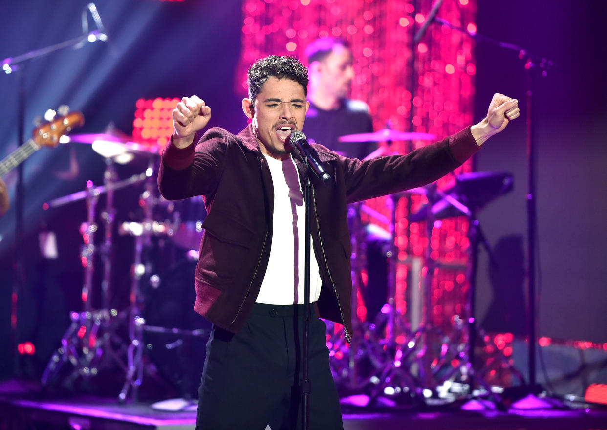 LOS ANGELES, CALIFORNIA - NOVEMBER 23: Anthony Ramos performs onstage during Dick Clark's New Year's Rockin' Eve with Ryan Seacrest 2020 Hollywood Party on November 23, 2019 in Los Angeles, California. The show airs December 31. (Photo by Alberto E. Rodriguez/Getty Images for dick clark productions)