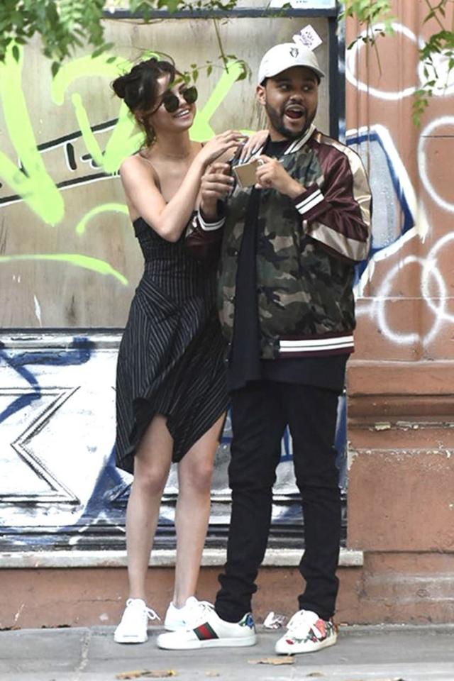 Selena Gomez Wore Louis Vuitton Sneakers on Date With The Weeknd – Footwear  News