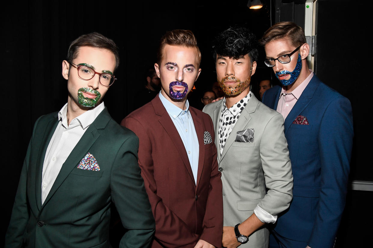 Internet personalities Zach Kornfeld, Ned Fulmer, Eugene Lee Yang, and Keith Habersberger of The Try Guys attend the 6th annual Streamy Awardsl on Oct. 4, 2016, in Beverly Hills, Calif. (Frazer Harrison / Getty Images for Dick Clark Productions)