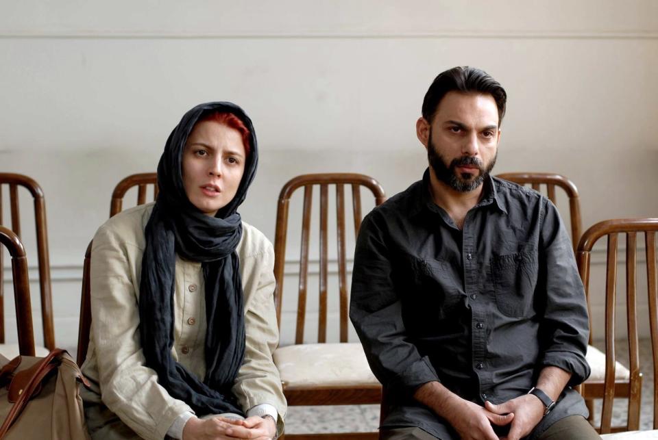 Leila Hatami and Payman Maadi in A Separation.