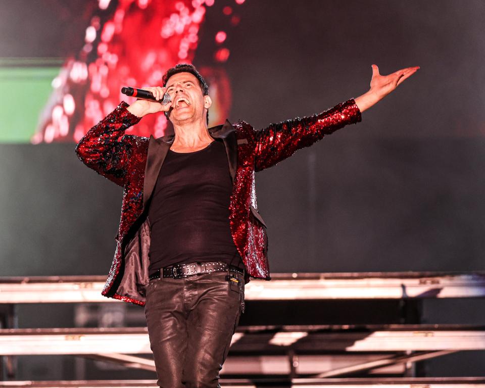 Singer-songwriter Jordan Knight is one of the five members of New Kids on the Block. The boy band played for a near capacity crowd Saturday night, Aug. 12, 2023, at the State Fair.
