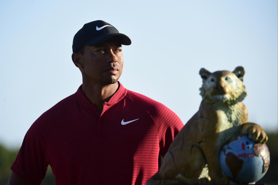 Tiger Woods at the Hero World Challenge