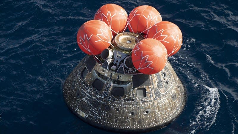 NASA’s Orion spacecraft splashed down in the Pacific Ocean on December 11, 2022. - Photo: NASA