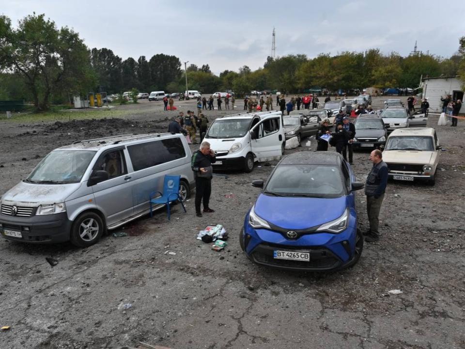 At least 23 were killed in the strike in southeastern Ukraine (REUTERS)