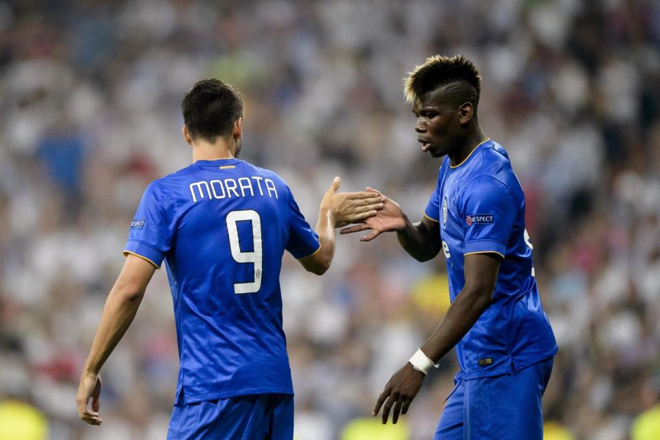 Juventus comeback? | Pogba and Morata played together for two seasons: AFP/Getty Images