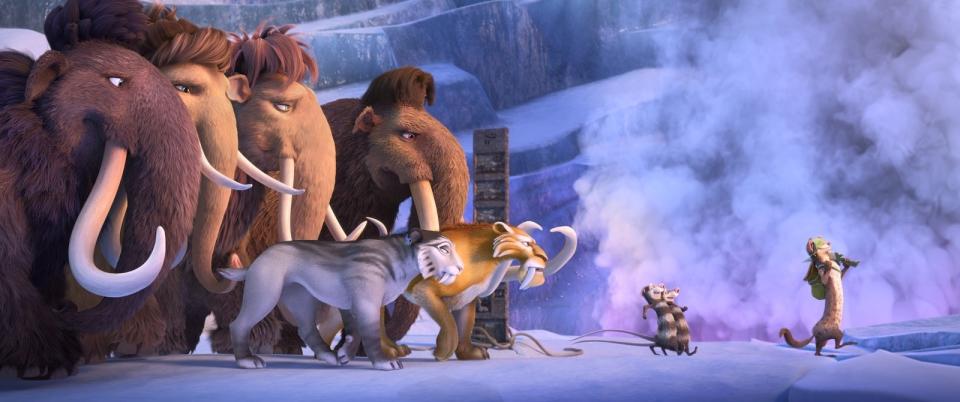 <p>‘Ice Age 5 - Kollision voraus!’ führt die urzeitliche Heldentruppe auf ein unbekanntes Terrain: den Weltraum. Was auf den ersten Blick ziemlich absurd wirkt, trifft auch beim zweiten und dritten Blick zu. Der Film kam nicht gut an und 34 Punkte sind das traurige Resultat der einst so beliebten Animationsfilmreihe. (Foto: ddp) </p>