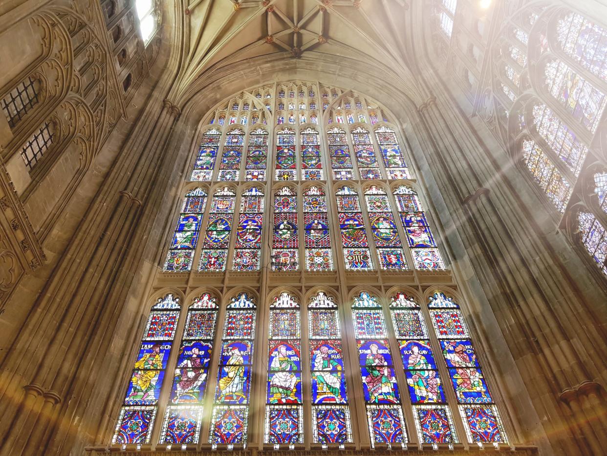 Two of the figures dating back to the 12th century are today part of the South Window at Canterbury Cathedral (Courtesy of The Chapter, Canterbury Cathedral)