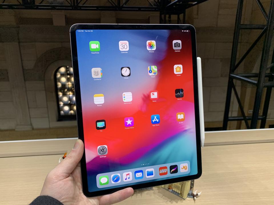 The 12.9-inch iPad Pro has a smaller footprint, but it’s definitely still a big-screen slate.