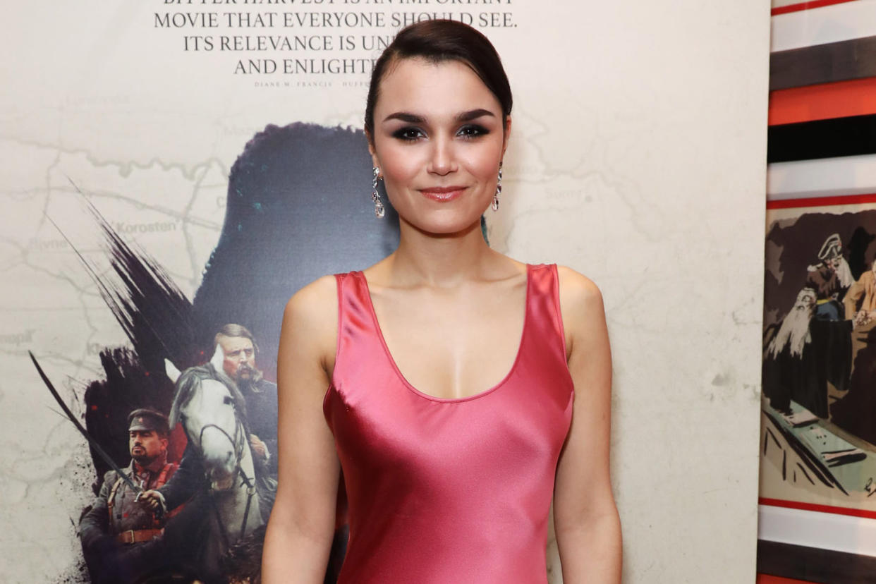 Tough scenes: Samantha Barks would Skype her grandma on set: Dave Benett