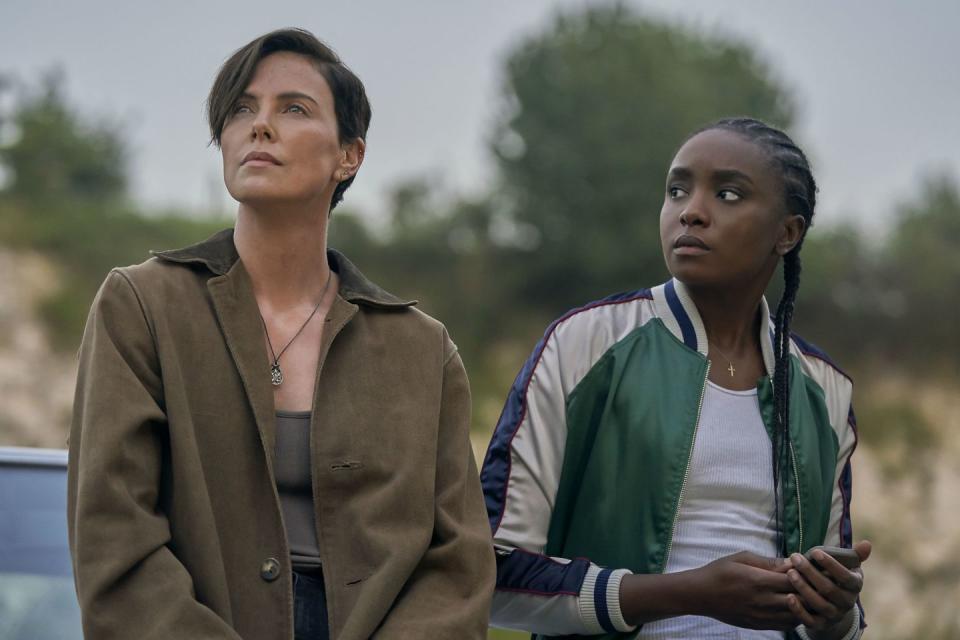 charlize theron and kiki layne in the old guard