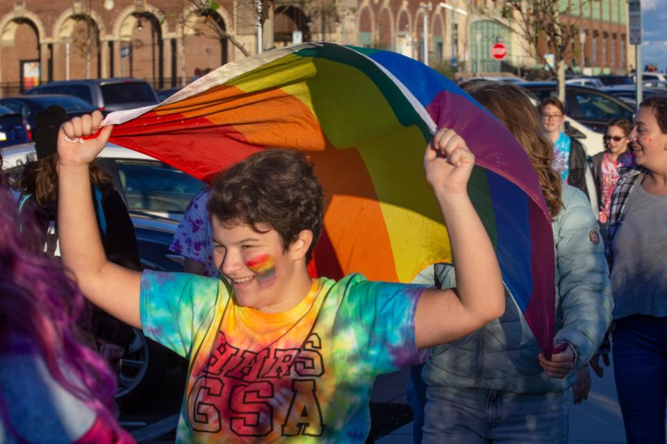 Several hundred showed up for the Equality Walk in Asbury Park. Funds raised through the walk will support Garden State Equality and its work advocating for the LGBT community.