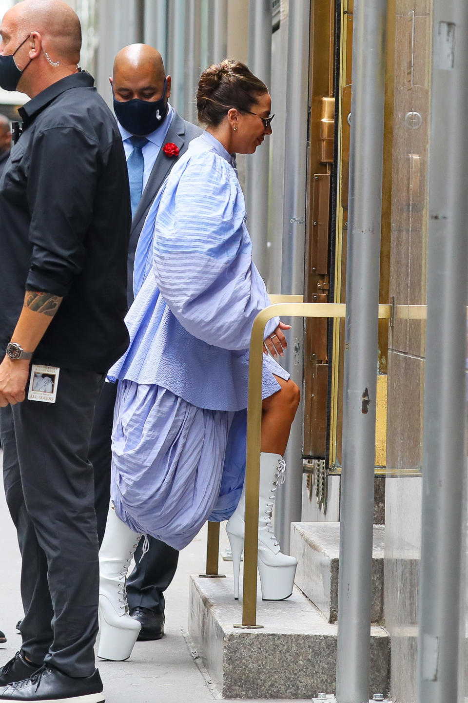 Lady Gaga arrives at Radio City Music Hall in New York City. - Credit: MEGA