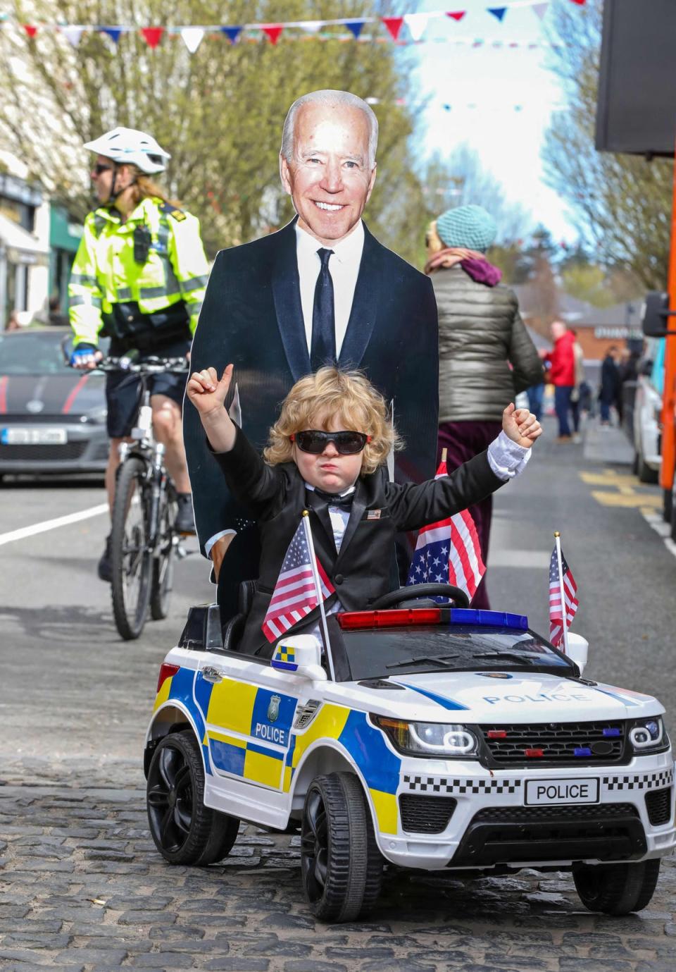 The US president attracted fans young and old in Ireland (AFP via Getty Images)