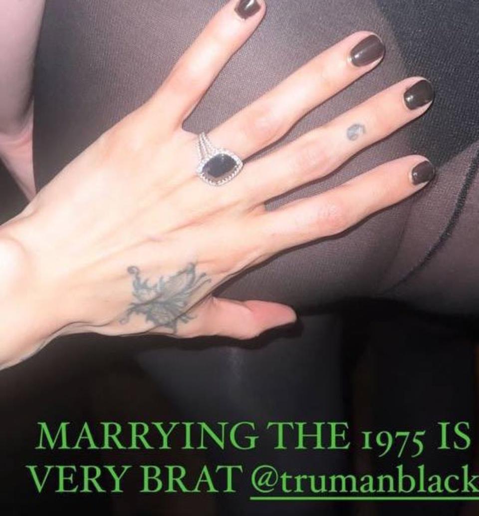 Matty Healy has seemingly confirmed his engagement to his model girlfriend Gabbriette Bechtel (Instagram @gabbriette)