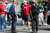 <p>Police investigate a shooting scene after a gunman opened fire on Republican members of Congress during a baseball practice near Washington in Alexandria, Virginia, June 14, 2017. (Photo: Joshua Roberts/Reuters) </p>