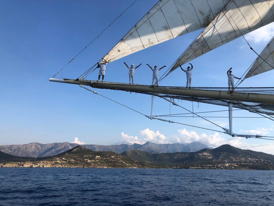 Crew on tall ship Star Clipper, Laura Kiniry, "I went on a tall sailing ship in the French Riviera for a week and felt transported to a bygone era."