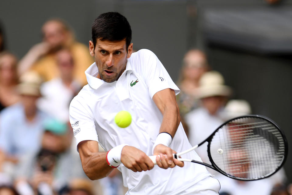 Djokovic was booed by fans on Centre Court. (Credit: Getty Images)