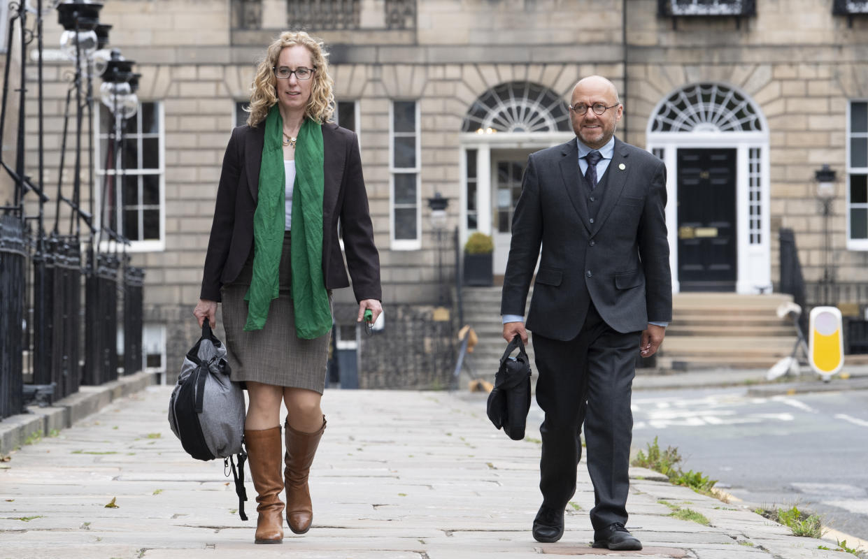 The Bute House Agreement gave Scottish Green co-leaders Lorna Slater and Patrick Harvie ministerial posts in the Scottish Government – but there are now growing tensions between the two parties (Lesley Martin/PA)