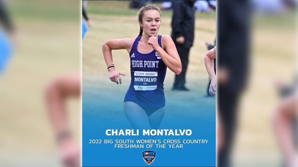 After a whirlwind season this fall, Montalvo -- the un-recruited walk-on -- was named the Big South Freshman of the Year. It was a finish no one could have predicted, but it recognized her persistence.