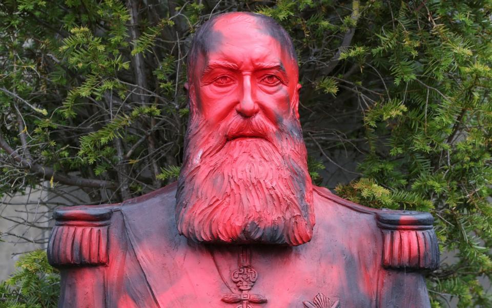 Statues of Leopold II have been vandalised across Belgium of late - Reuters