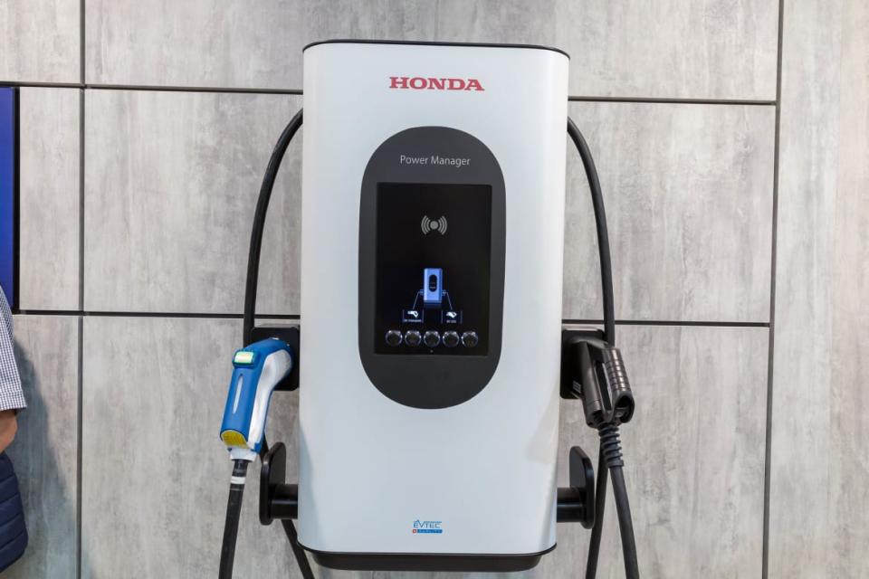 <div class="inline-image__caption"><p>Honda’s Power Manager bidirectional charging device that connects electric vehicles to a smart power grid.</p></div> <div class="inline-image__credit">Marco Verch via Flickr</div>