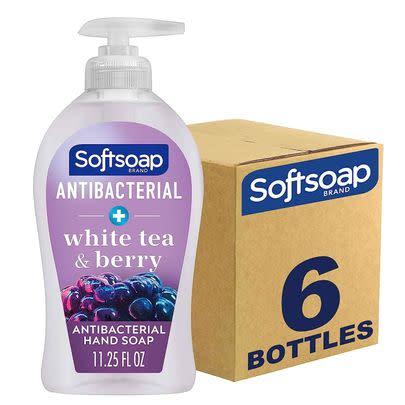 Six bottles of antibacterial Softsoap for up to 43% off