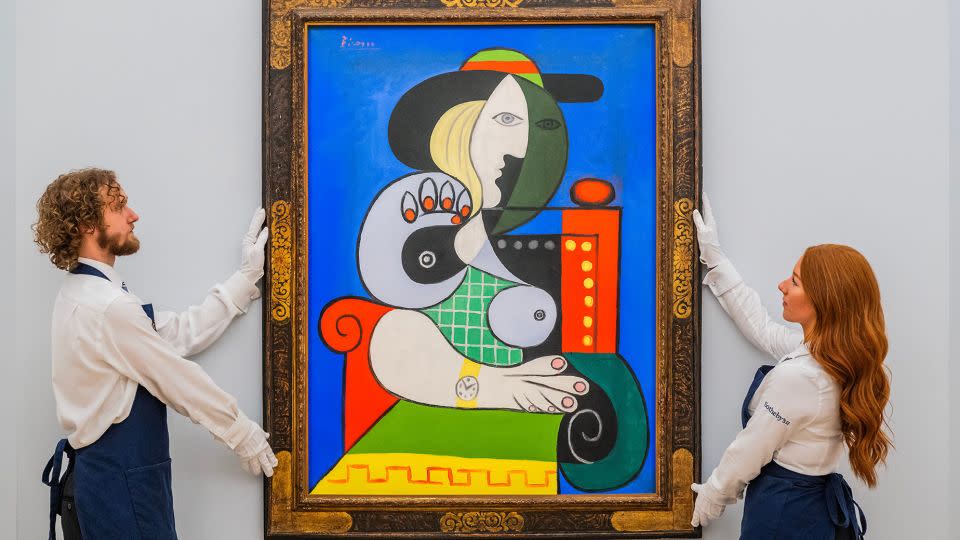 Pablo Picasso's 1932 masterpiece "Femme à la montre" was one of the year's big-ticket auction offerings. - Guy Bell/Shutterstock
