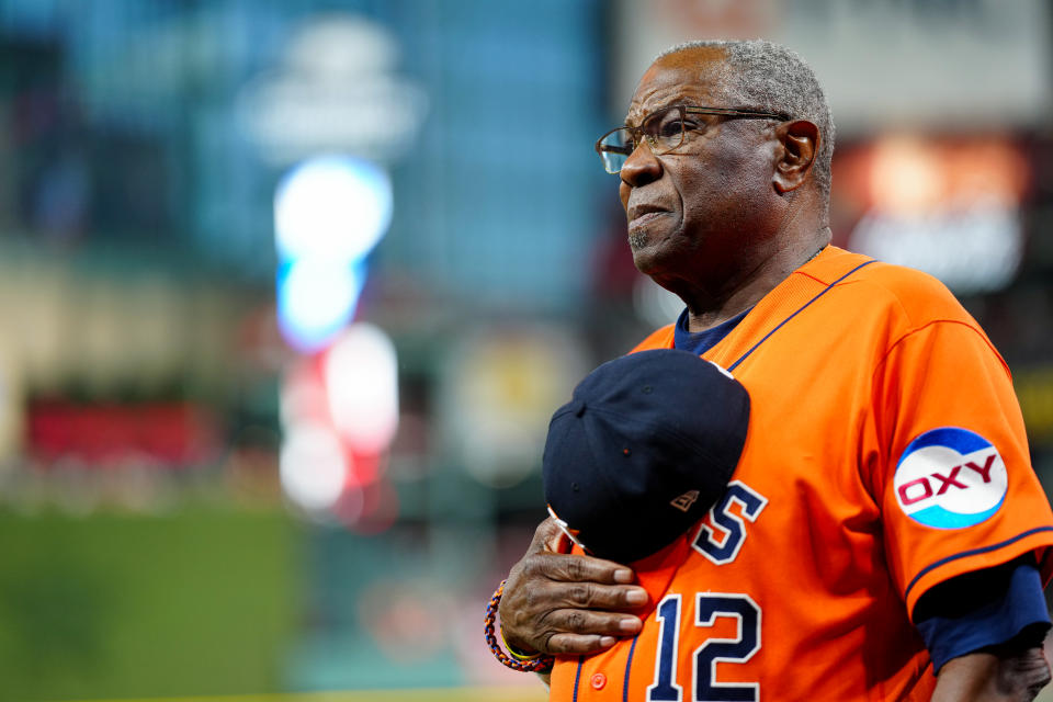 Dusty Baker, 74, has reportedly told several people within the Astros organization that this season will be his last as the team's manager. (Daniel Shirey/MLB Photos via Getty Images)